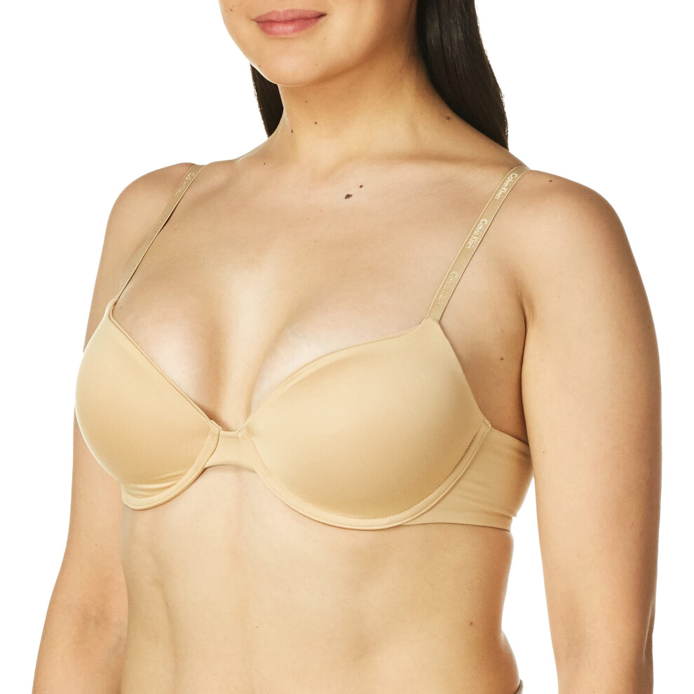 Calvin Klein Women's Constant Convertible Strap Lightly Lined Demi Bra