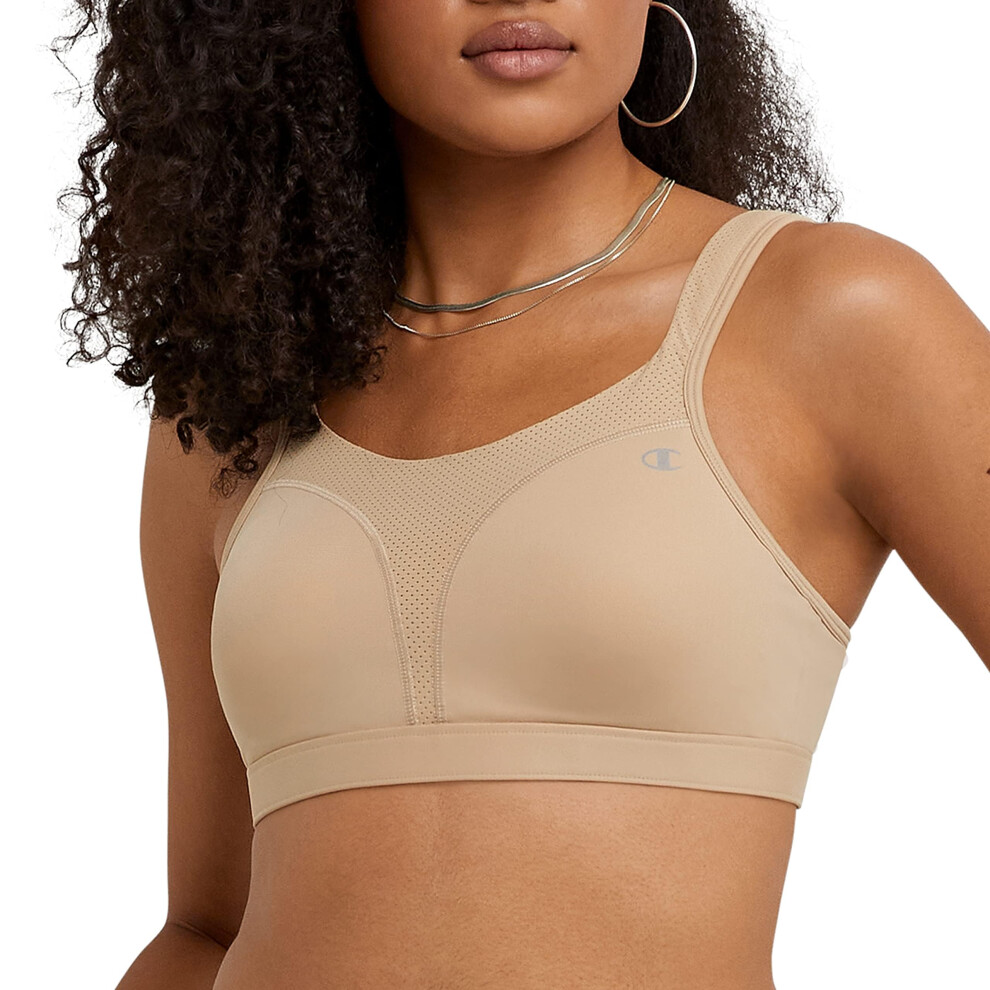 Champion womens Spot Comfort Full Support Sports Bra  Nude  36C US