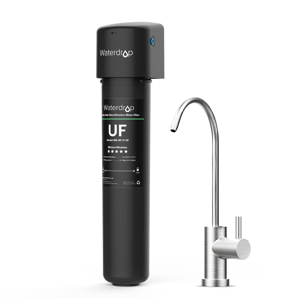 Waterdrop 15UB-UF 0.01 m Ultra Filtration Under Sink Water Filter Syst