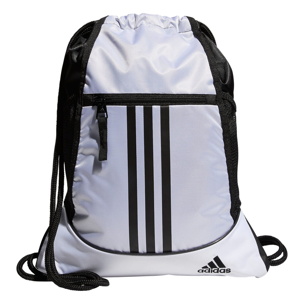 adidas Unisex Alliance 2 Sackpack  White/Black  One Size