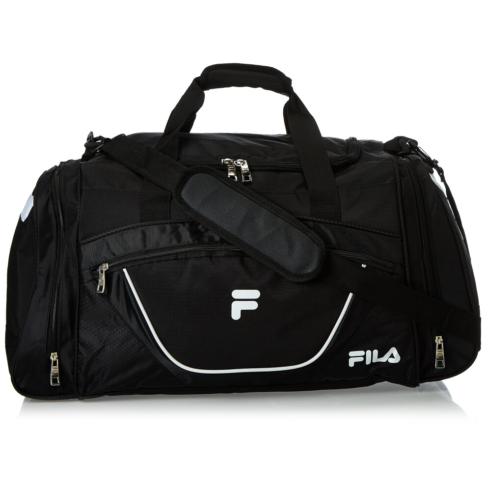 Fila Acer Large Sport Duffel Bag  Black/White  One Size