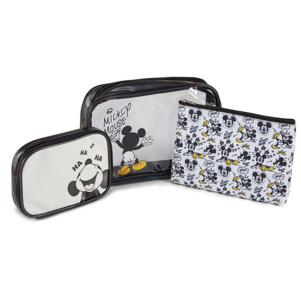 Mickey Mouse Cosmetic Case Set - Officially Licensed Mickey and Minnie