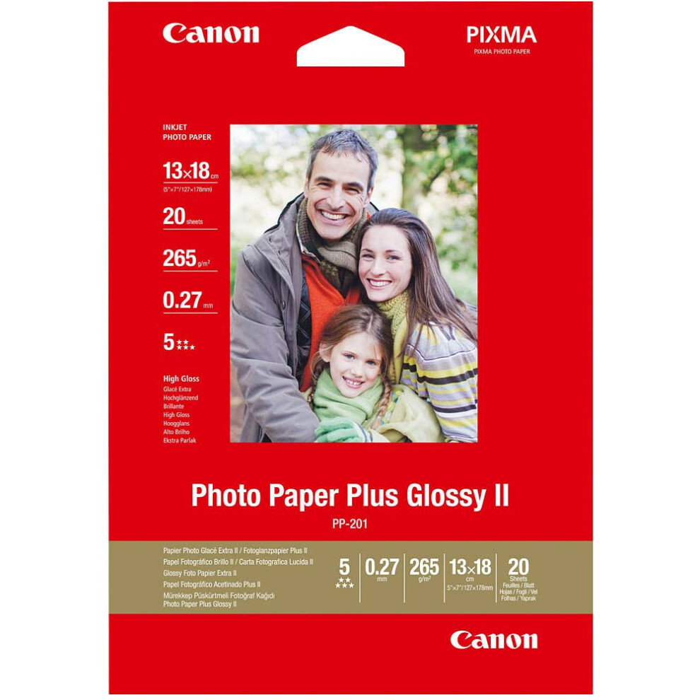 Canon Paper PP-201 (5X7  20 Sheets)