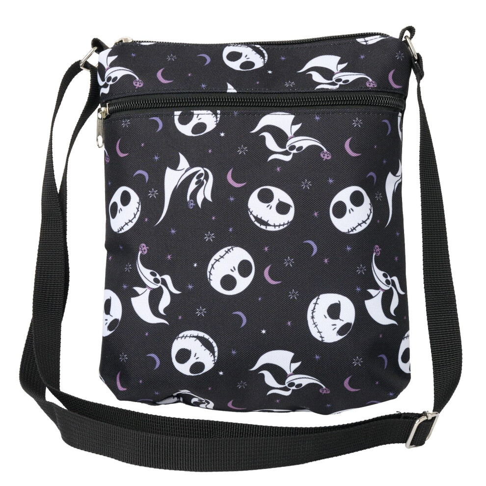 Disney Crossbody Bag Jack Skellington and Zero All Over Print Passport