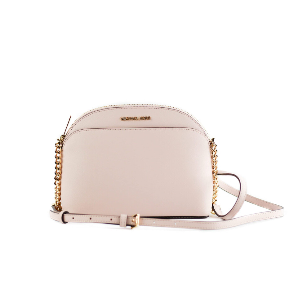 Michael Kors Jet Set Travel Medium Dome Crossbody Bag in Powder Blush