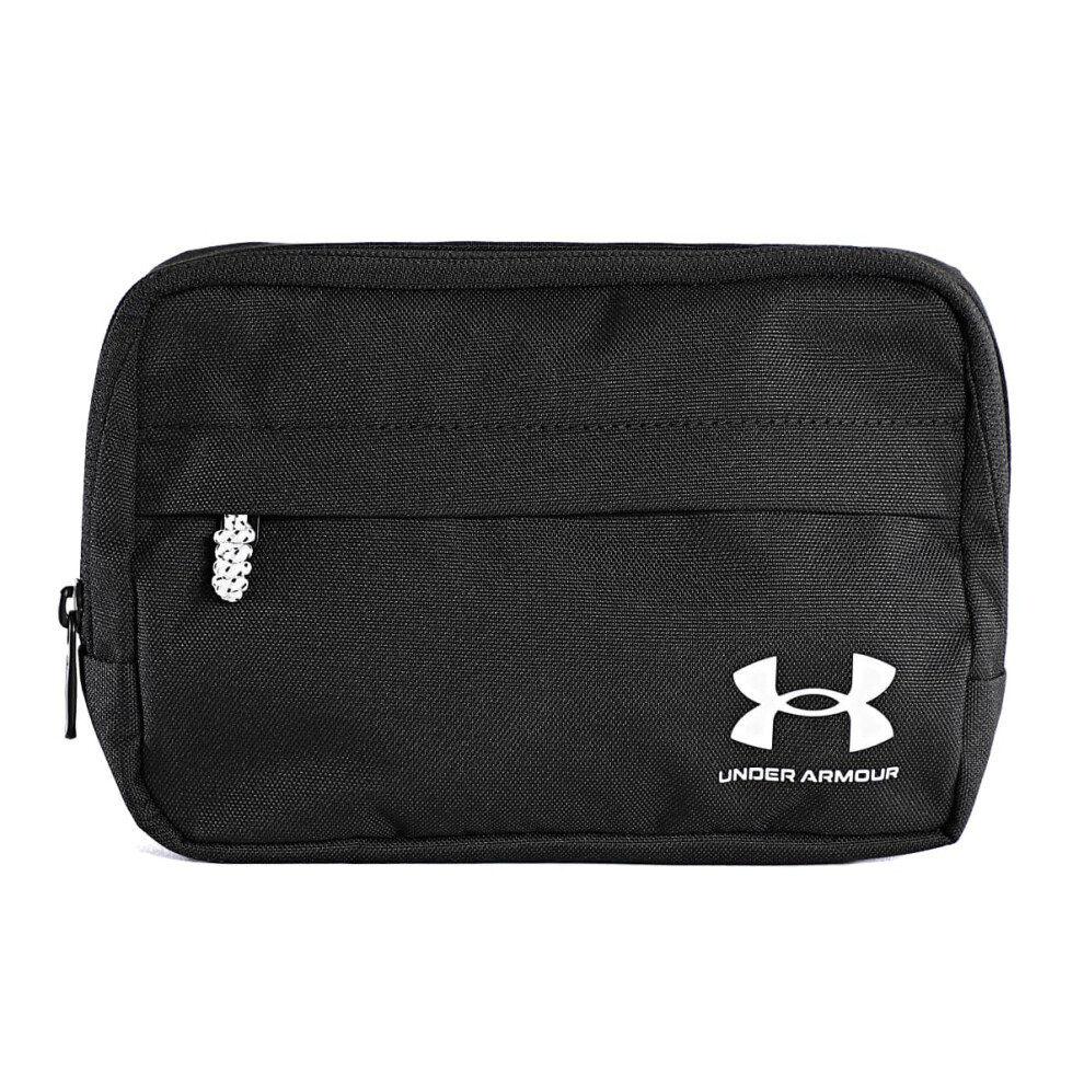 Under Armour Unisex-Adult Loudon Crossbody Waist Bag, (001) Black/Black/White, One Size Fits Most