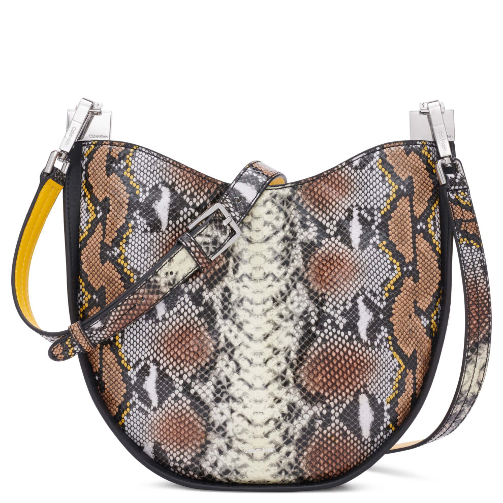 Calvin Klein Celestine Crescent Crossbody  Multi Snake