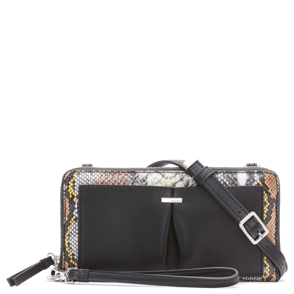 Calvin Klein Nickel Organizational Wallet On a String Crossbody  Multi