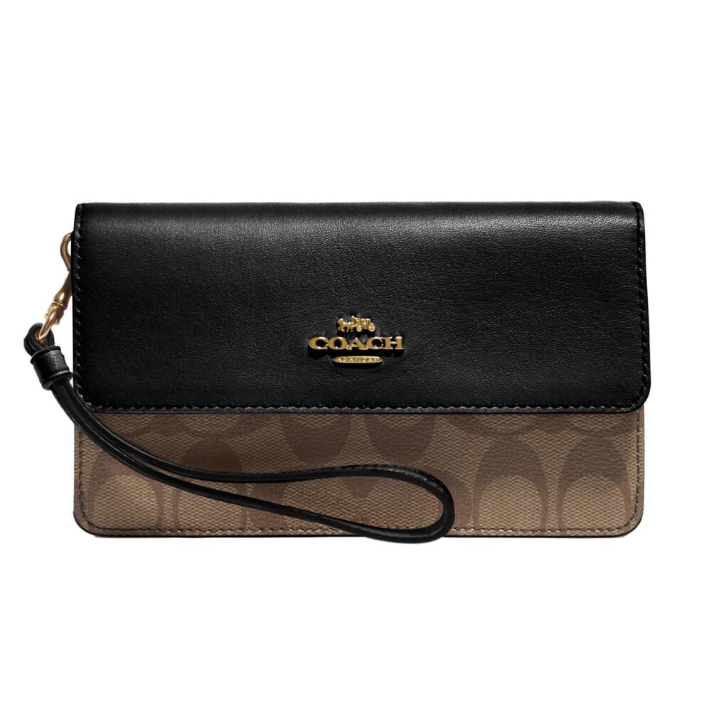 Coach Signature Foldover Wristlet