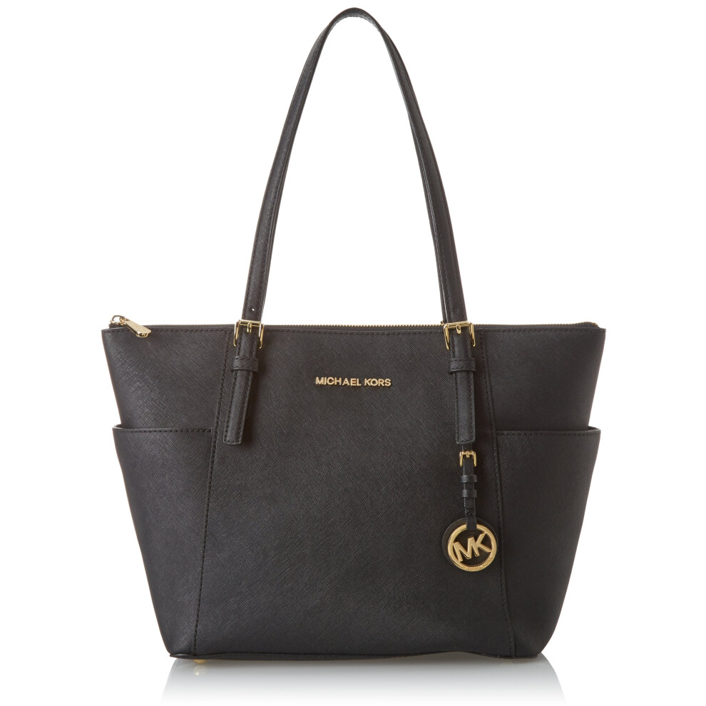 Michael Kors Women's Jet Set Item East/West Trapeze Tote-Black  One Si