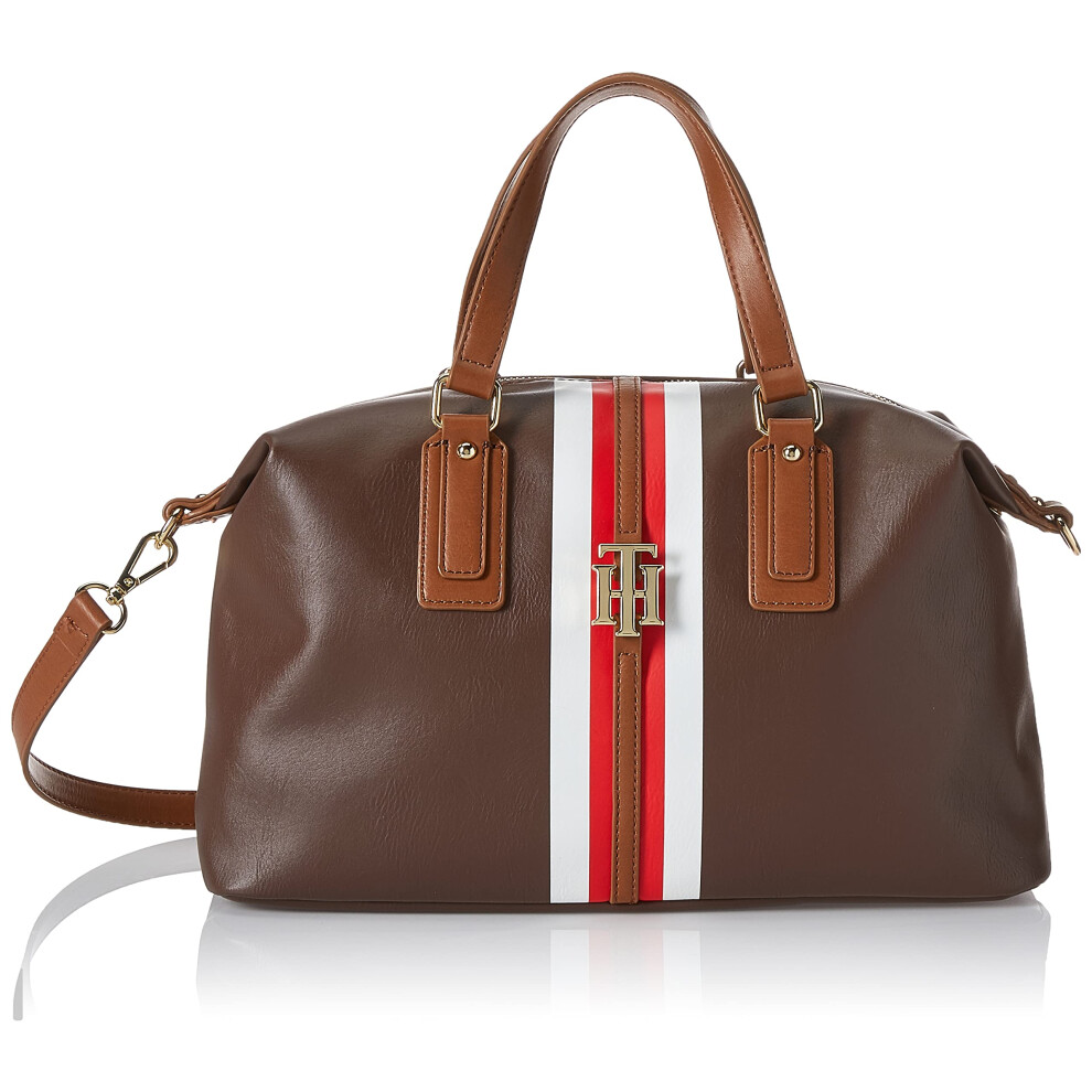 Tommy Hilfiger Jaden Satchel Crossbody Bag  Chestnut