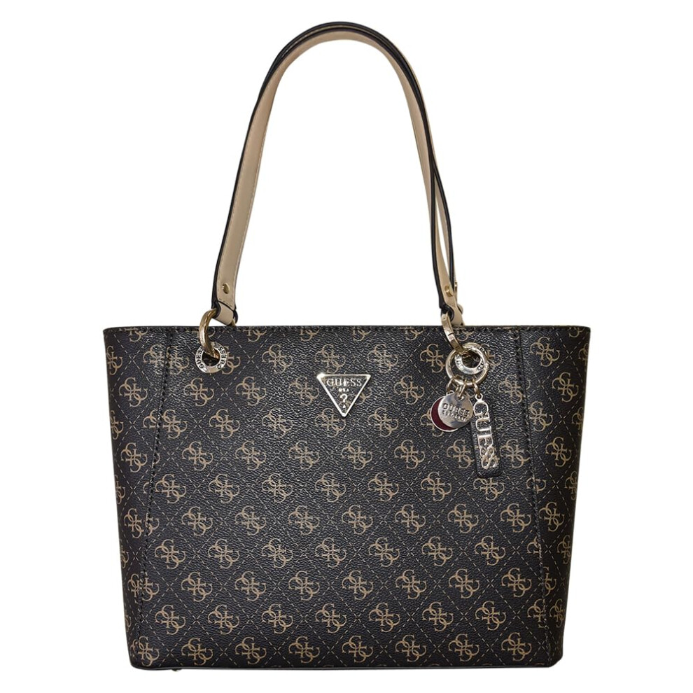 GUESS Noelle Small Noel Tote  Brown Logo