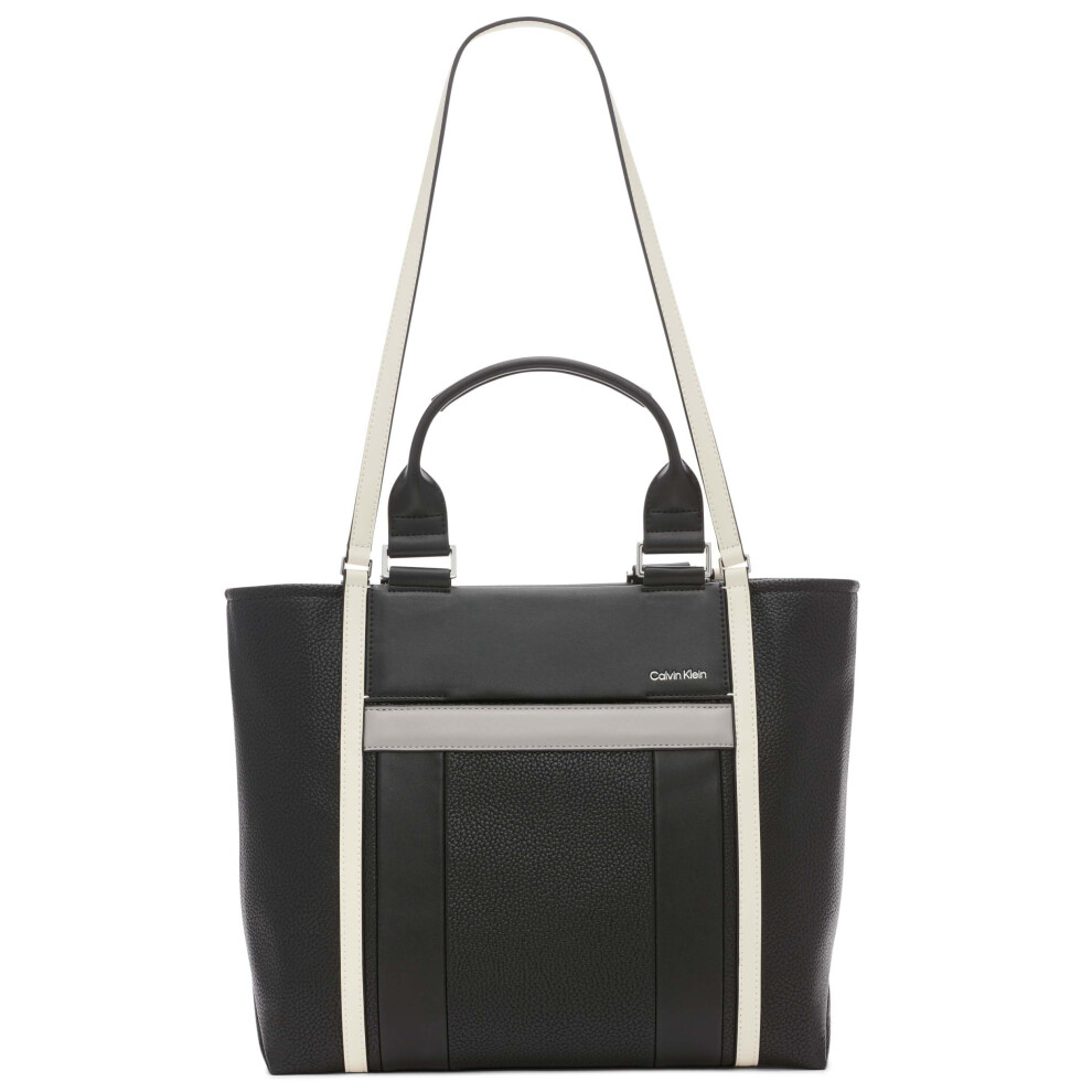 Calvin Klein Sol Box Tote  Black/Stone Multi