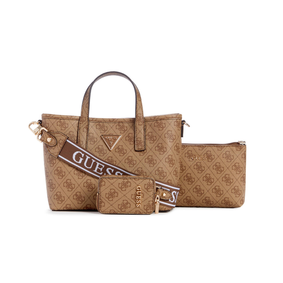 GUESS Latona Mini Tote  Latte Logo