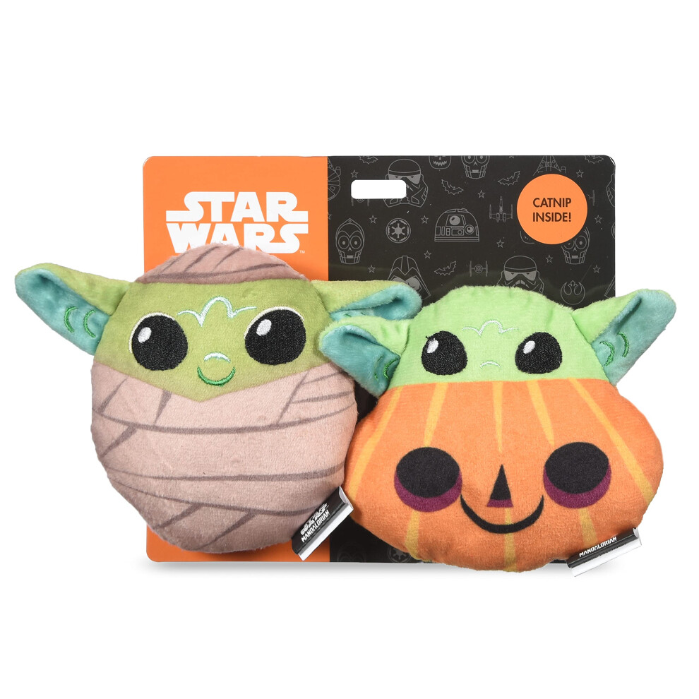 Star Wars for Pets The Mandalorian 4  Halloween Cat Toys 2pc GROGU Mum