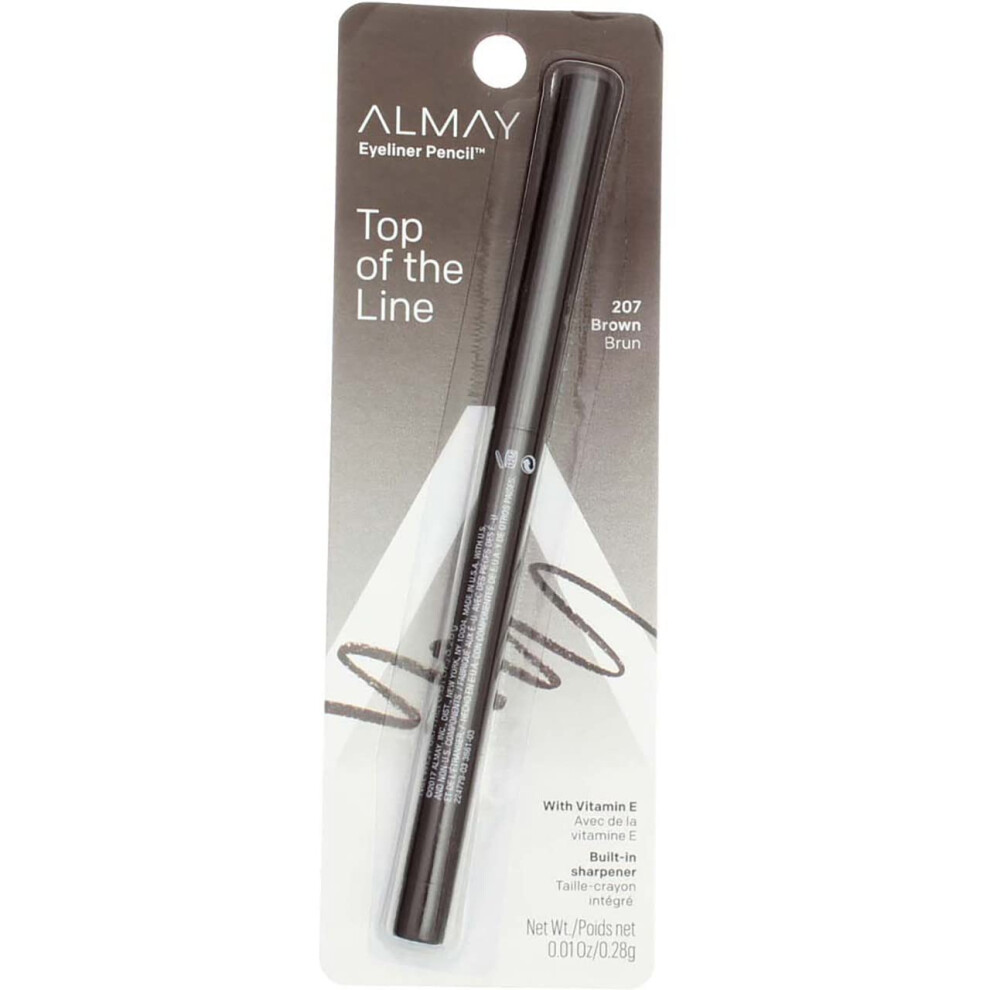 ALMAY Eyeliner Pencil  Brown [207]  0.01 oz ( Pack of 5)