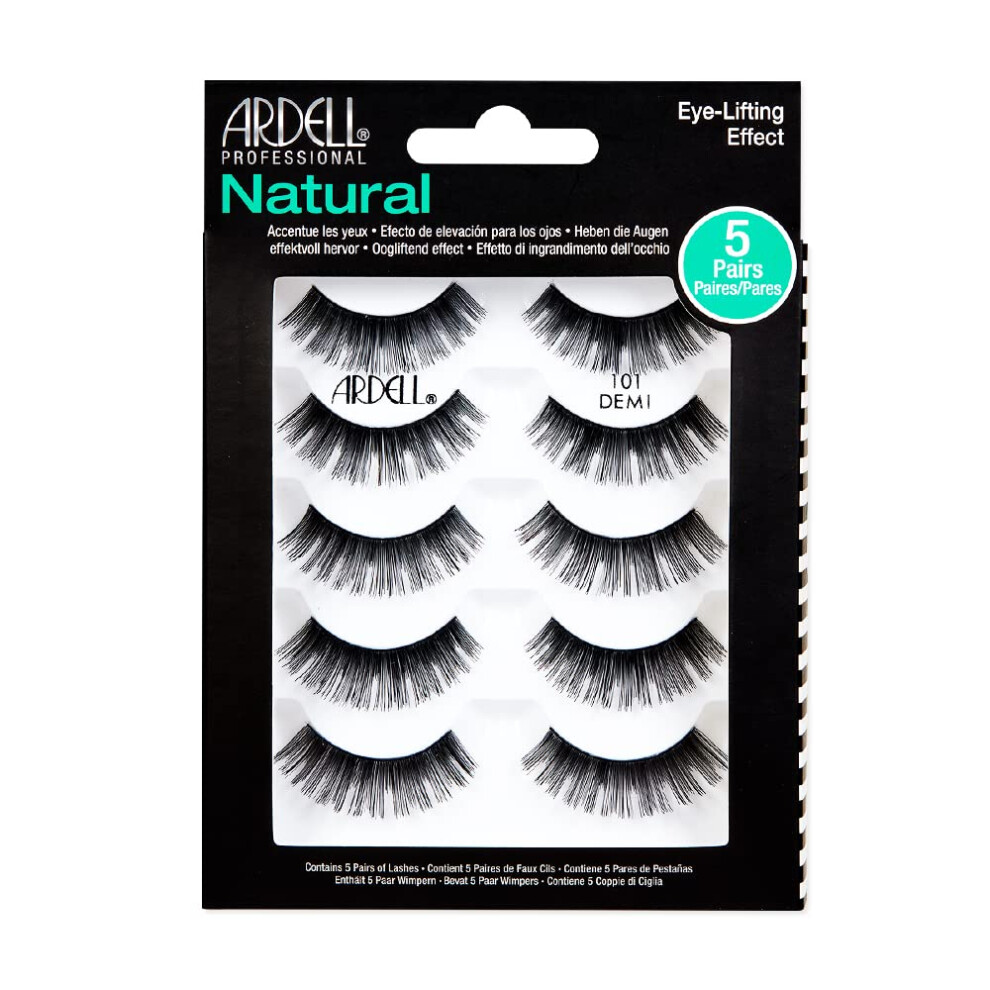 Ardell False Eyelashes Natural 101 Black  (5 pairs pack)