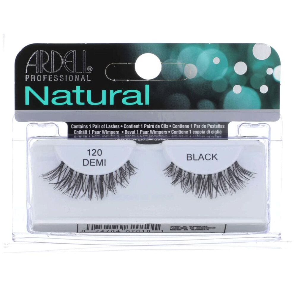 Ardell Fashion Lashes Natural Strip Lash  Black [120] 1 ea ( Pack of 4