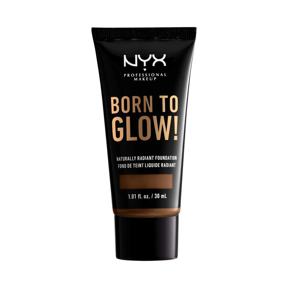 NYX PROFESSIONAL MAKEUP Born To Glow Naturally Radiant Foundation  Med