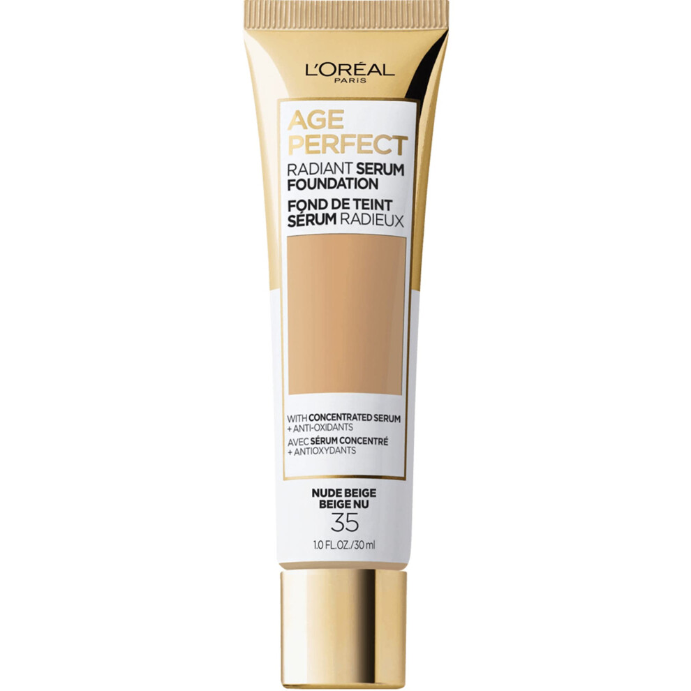 L'Oreal Paris Age Perfect Radiant Serum Foundation with SPF 50  Nude B