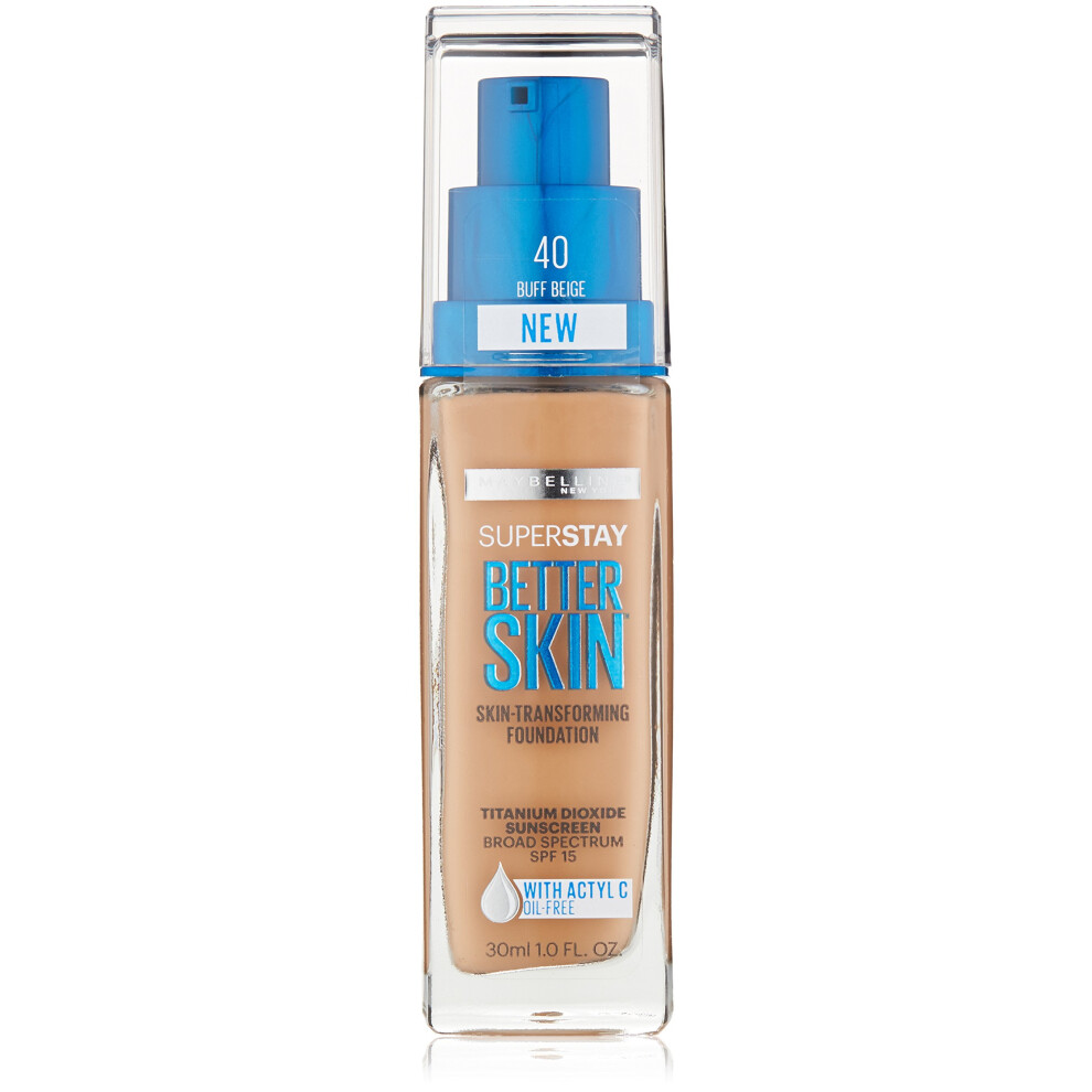 Maybelline New York Superstay Better Skin Foundation  Buff Beige  1 Fl