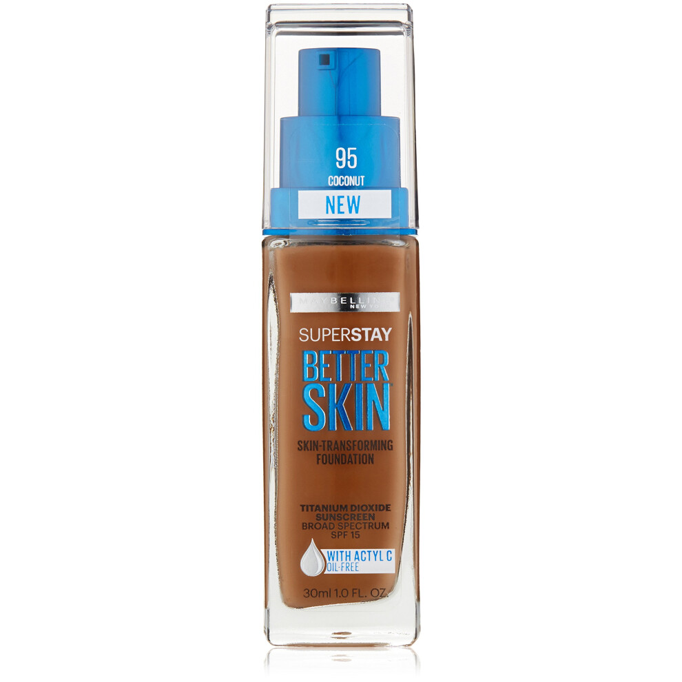 Maybelline New York Superstay Better Skin Foundation  Coconut  1 Fluid