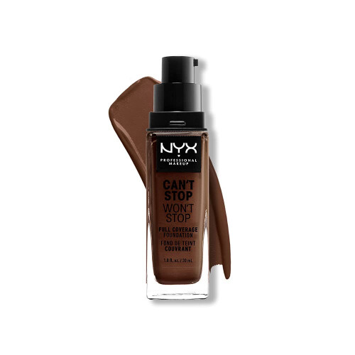 NYX Professional Makeup NYX PROFESSIONAL MAKEUP Can't Stop Won't Stop Foundation, 24h Full Coverage Matte - Warm Walnut