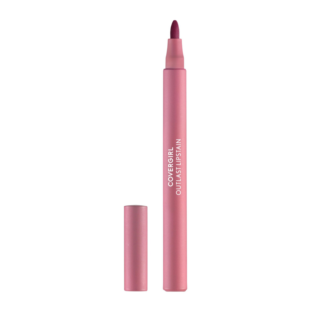 COVERGIRL Outlast  20 Admire  Lipstain  Smooth Application  Precise Pen-Like Tip  Transfer-Proof  Satin Stained Finish  Vegan Formula  0.06oz-image-OPC-PFMW52M-NEW