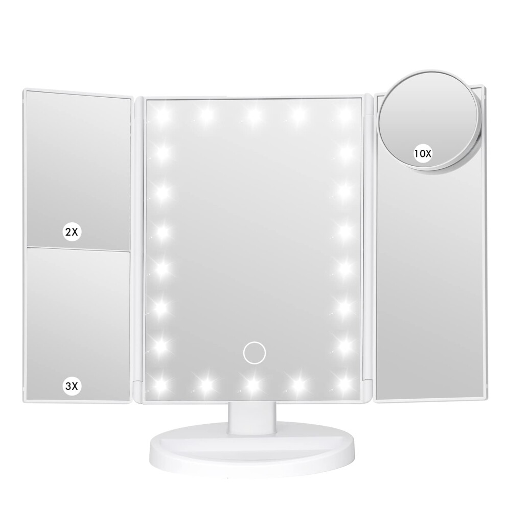 LeeWent Makeup Mirror Vanity Mirror with Lights  Bathroom Adjustable B-image-OPC-PFMW5ZP-NEW