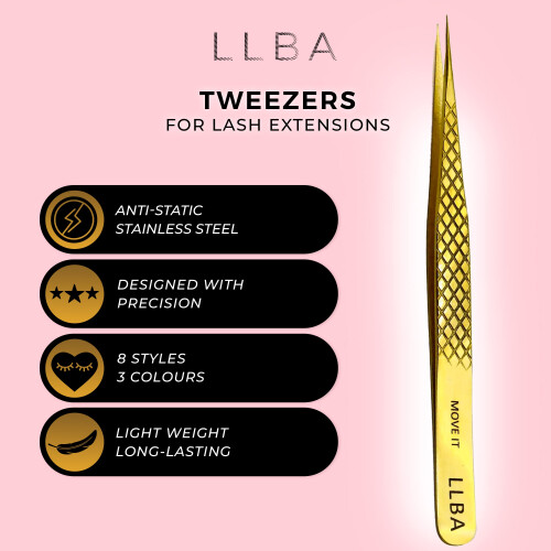 LLBA Lash Tweezer Professional Volume False Lash Application Tool | Mu 2