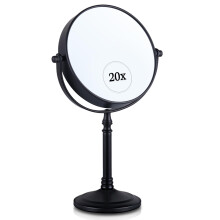 MIRRORVANA 20X Magnified Makeup Mirror with Stand - Double Sided 20x a