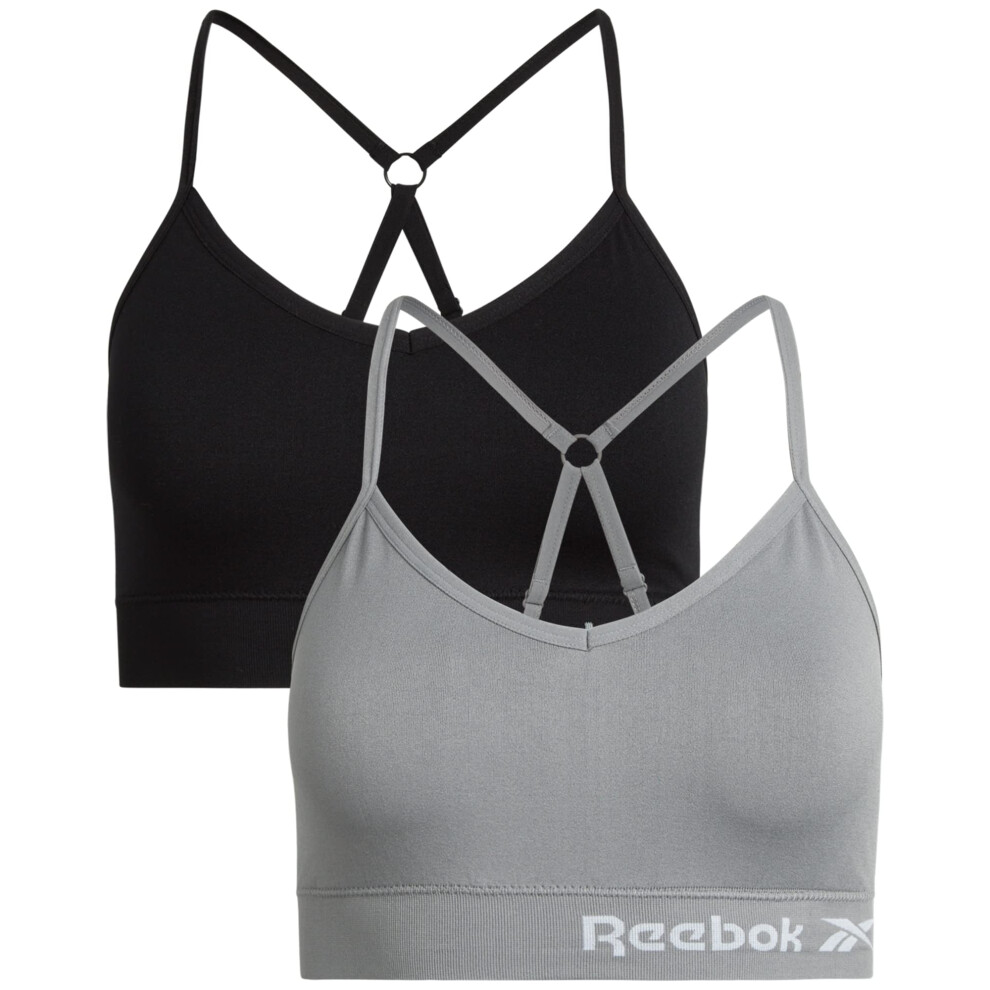 Reebok Women's Bra - Seamless Performance Cami Bralette (2 Pack)  Size