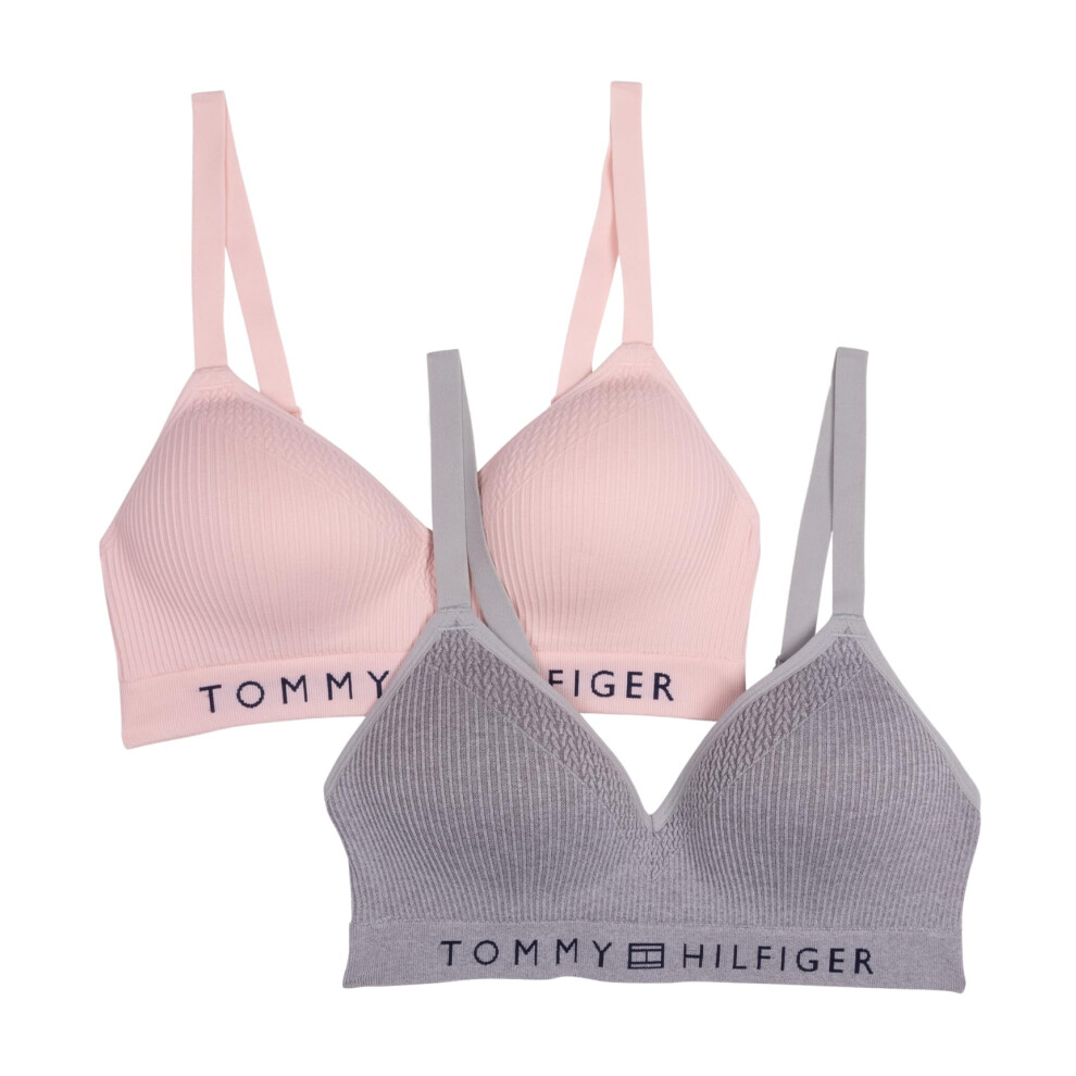 Tommy Hilfiger Women's Seamless Lightly Lined Wirefree Bra 2-Pack  ENG