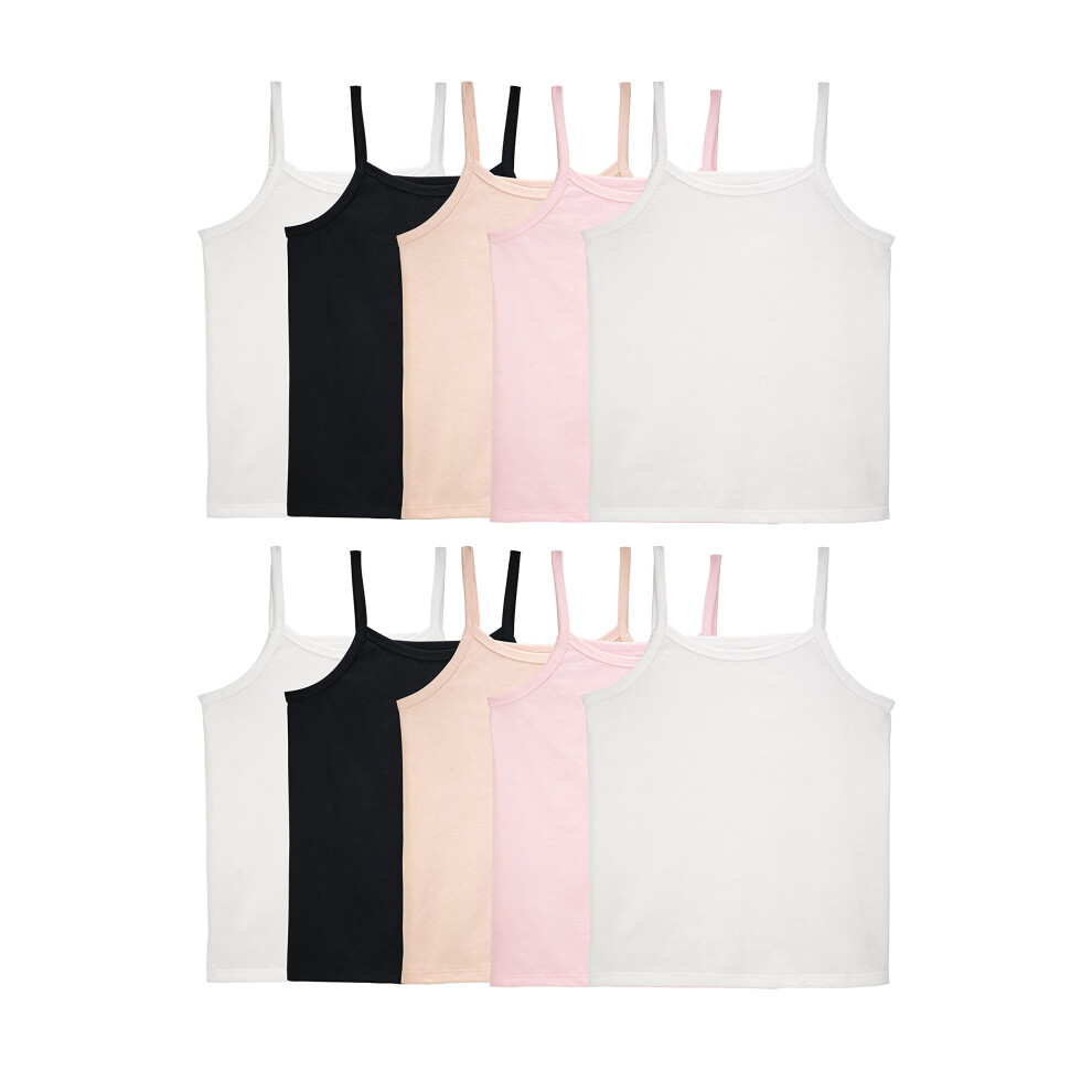 Fruit of the Loom Girls' Undershirts (Camis & Tanks)  Cami-10 Pack-Ass