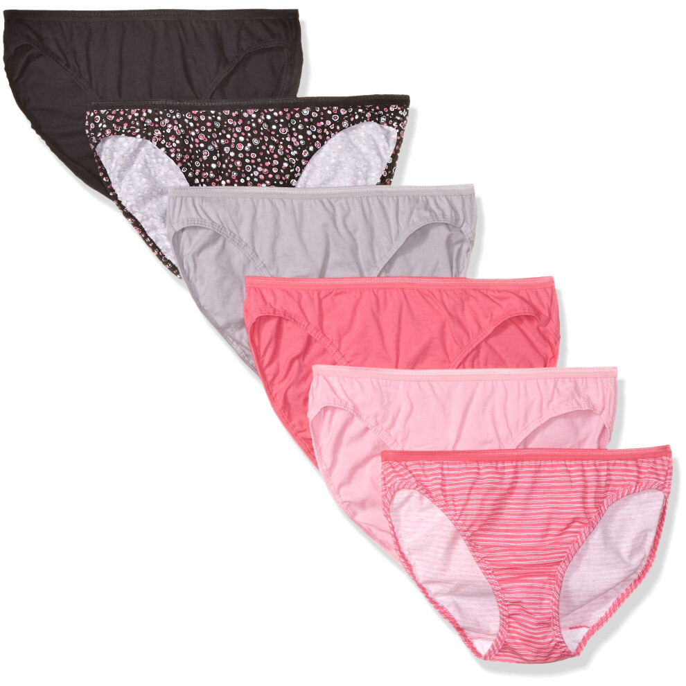 Fruit Of The Loom Women's 6-Pack Cotton Bikini Panties  Assorted 2  XX