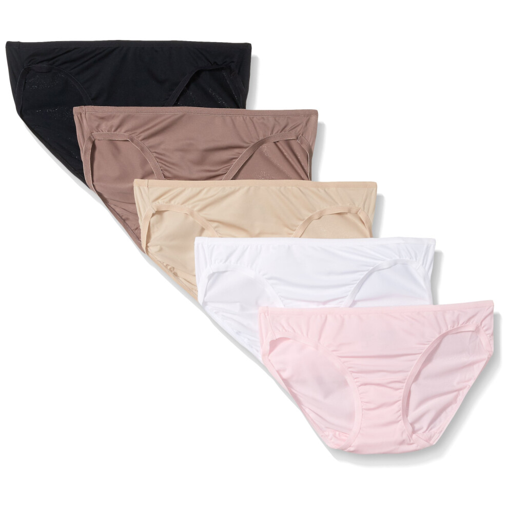 Fruit Of The Loom Women's 5 Pack Microfiber Bikini Panties  Assorted