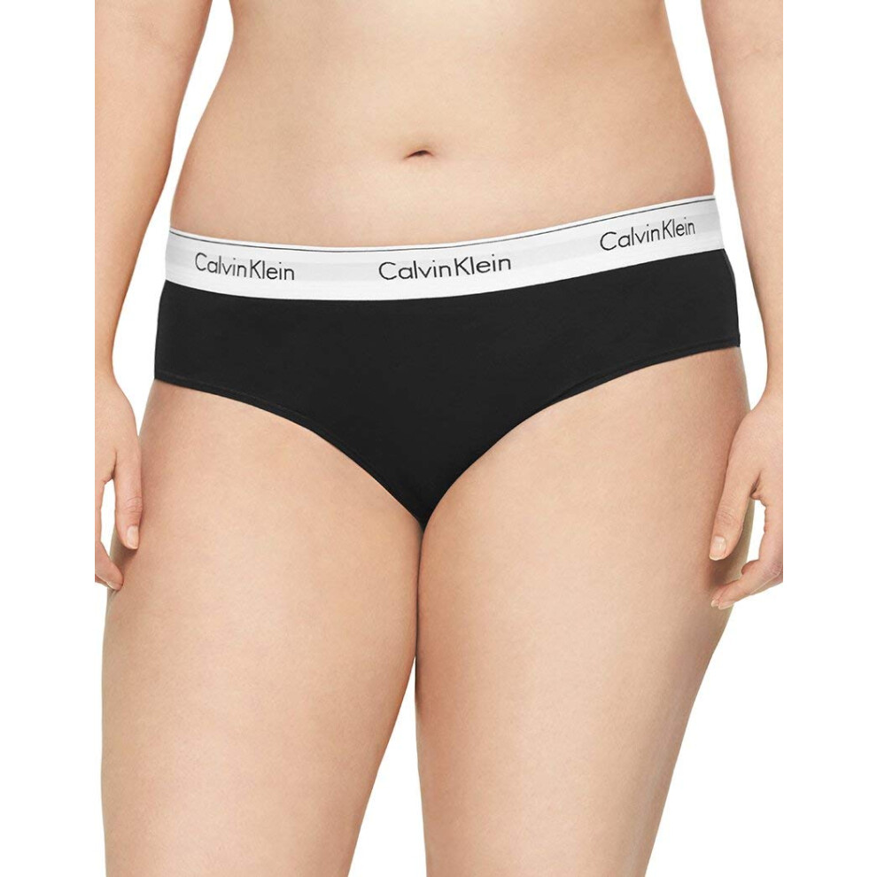 Calvin Klein Women's Modern Cotton Stretch Bikini Panty  Black  Medium