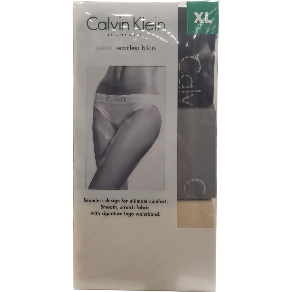 Calvin Klein Seamless Bikini Extra Large Size  3 Count