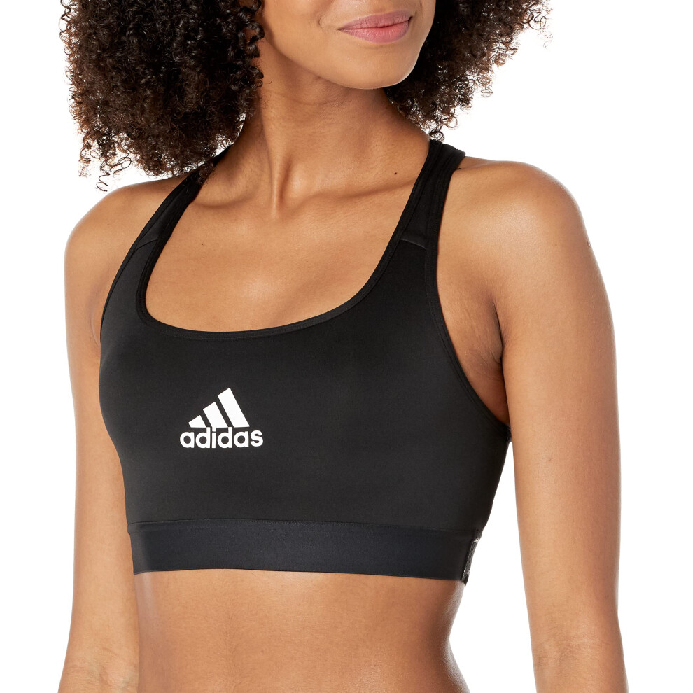 adidas Women's Powerreact Training Medium Support Bra  Black  Small DD