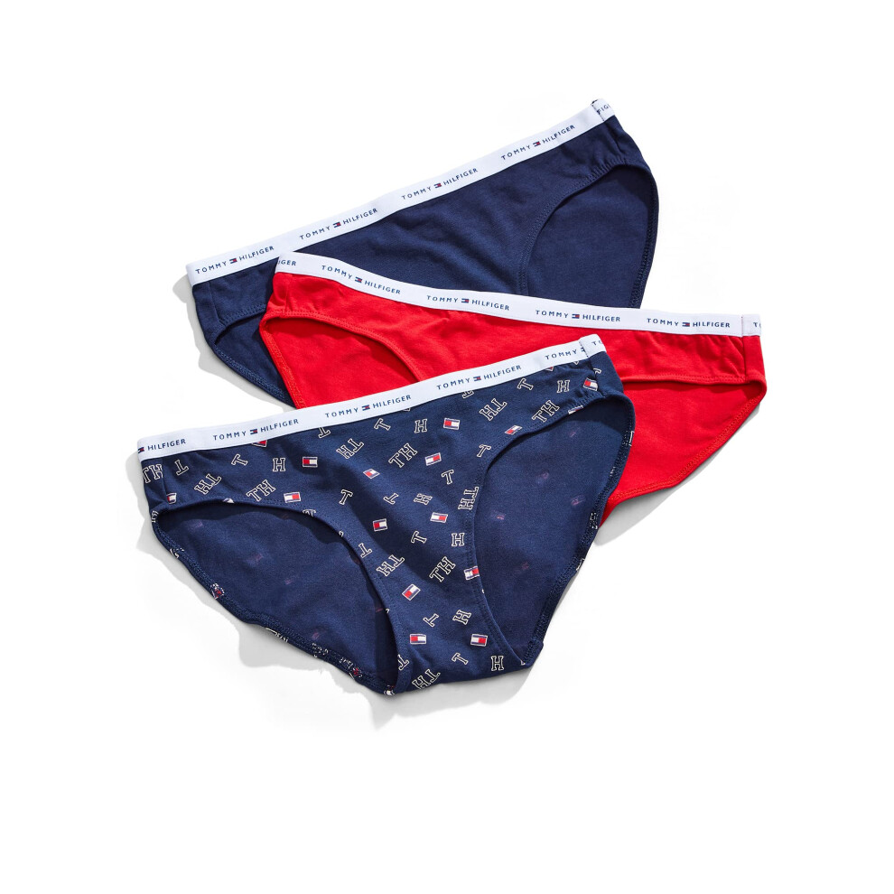 Tommy Hilfiger Women's Classic Cotton Logo Bikini Panties 3-Pack  Vars