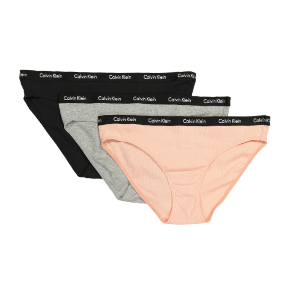 Calvin Klein Women`s 3 Pack Carousel Cotton Bikini Panty (US  Alpha  M