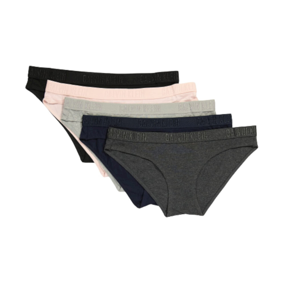 Calvin Klein Women`s Monochrome Cotton Bikini Panty 5 Pack (US  Alpha