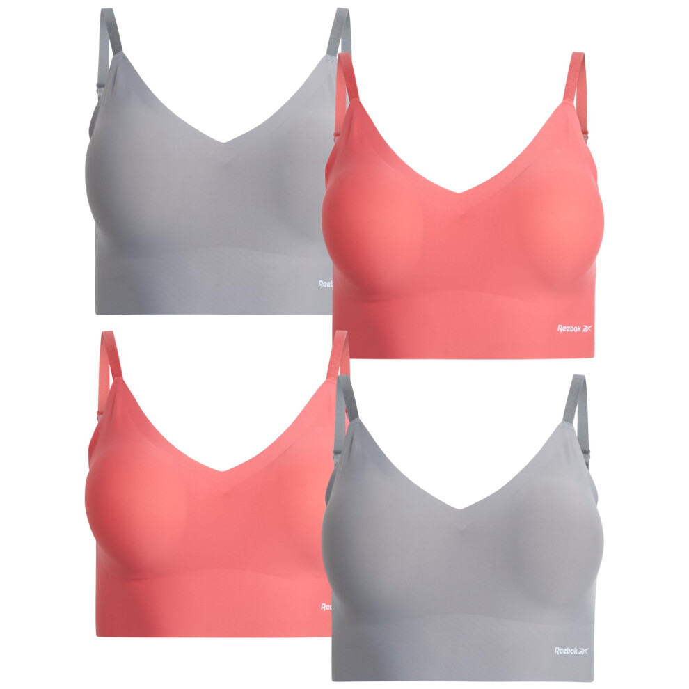 Reebok Women's Bra - Longline Bonded Performance Cami Bralette (4 Pack