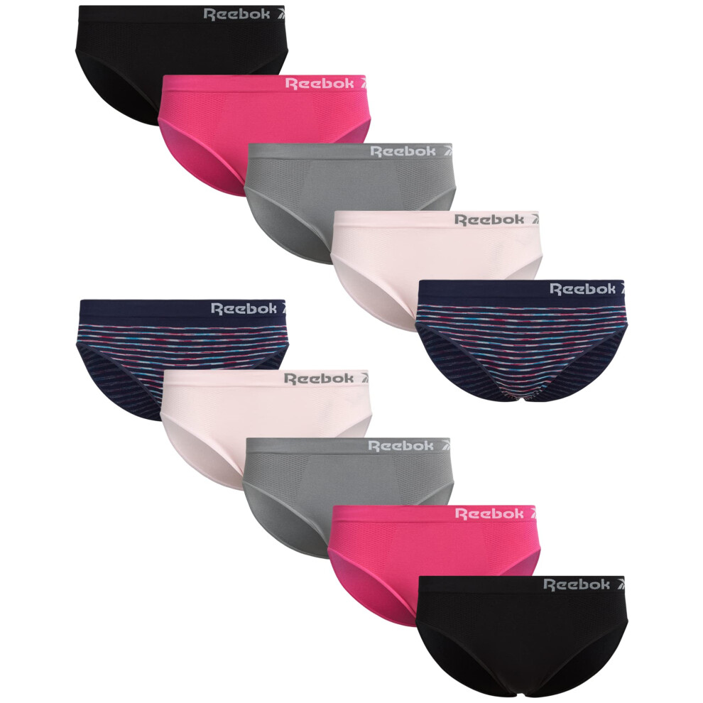 Reebok Women's Underwear - Seamless Bikini Briefs (10 Pack)  Size Larg