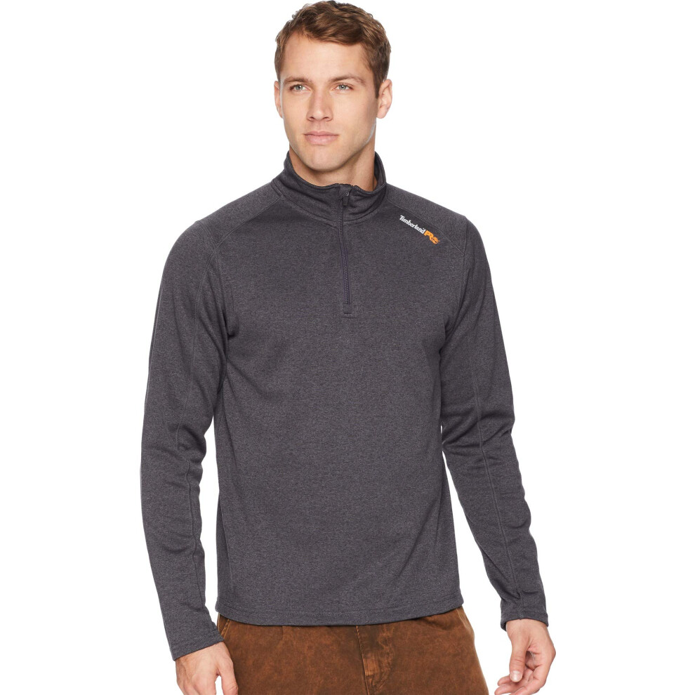 Timberland PRO Men's Understory 1/4-Zip Fleece Top  Dark Charcoal Heat