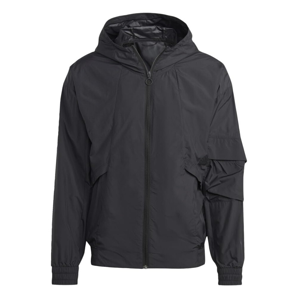 adidas Men's Standard City Escape Windbreaker  Black  X-Small