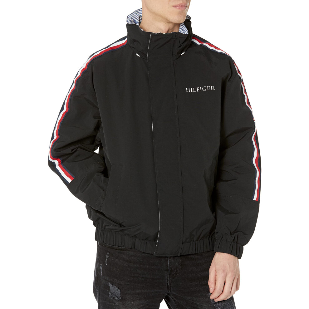 Tommy Hilfiger Men's Lightweight Waterproof Regatta Bomber Jacket  TH