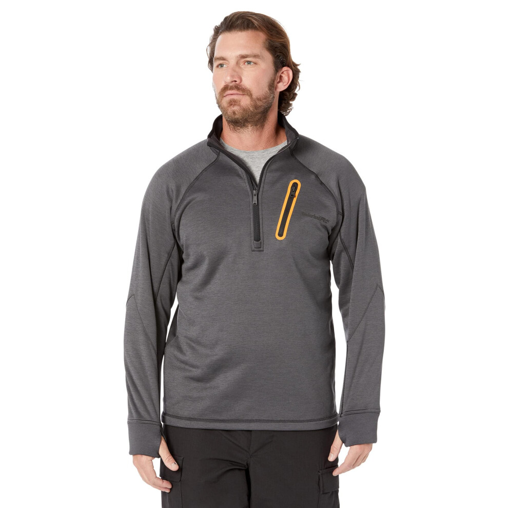 Timberland PRO Men's Reaxion 1/4-Zip Fleece  Charcoal Heather  2X-Larg