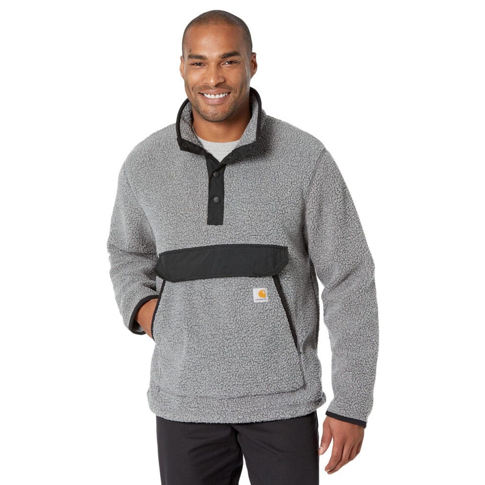 Carhartt Men's Relaxed Fit Fleece Pullover  Granite Heather  XX-Large