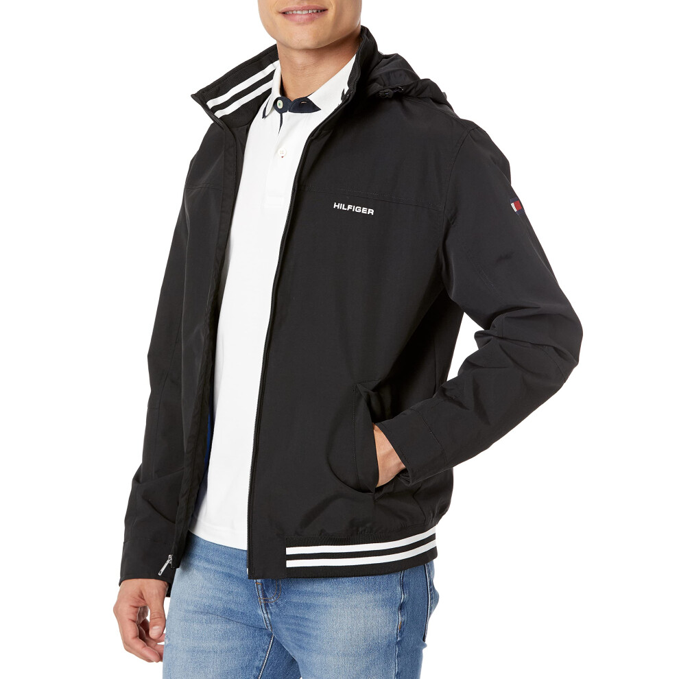 Tommy Hilfiger mens Lightweight Waterproof Regatta Jacket Windbreaker